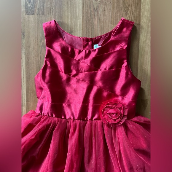 ❤️ Red Glittery Tulle Emily West Holiday Dress size 16 ❤️ - Picture 2 of 9